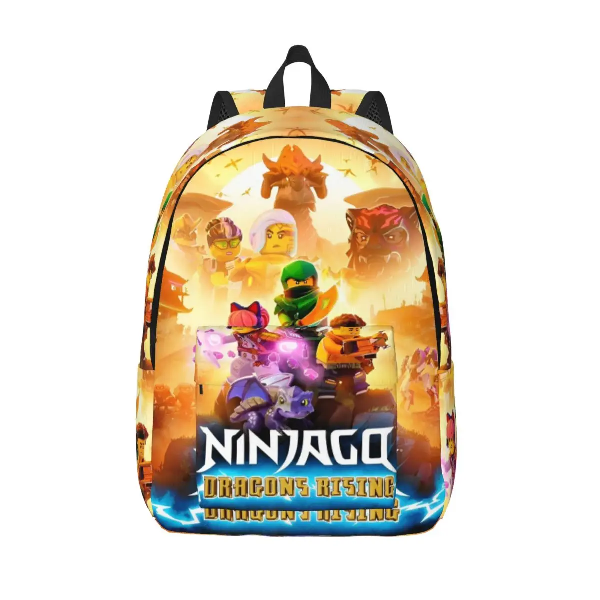 N-ninjagos ransel kasual Game Anime awet Sekolah Tinggi bekerja kembali ke sekolah hadiah Daypack untuk pria wanita tas kanvas kuliah