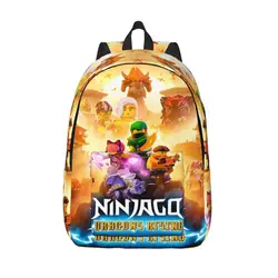 N-Ninjagos Game Anime Casual Backpack Durable High School Work Back to School Gift Daypack for Men Women College Canvas Bags