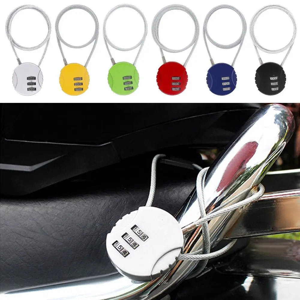 Zinc Alloy Password Anti-theft Wire Rope Padlock Code Security Lock Digit Padlock Smart Combination Lock