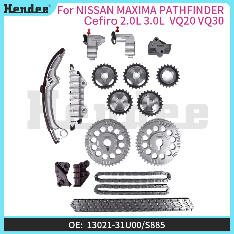 Timing Chain Tensioner Rail Kit for NISSAN MAXIMA PATHFINDER Cefiro 2.0L 3.0L VQ20 VQ30,Automotive Parts OE:13021-31U00/S885