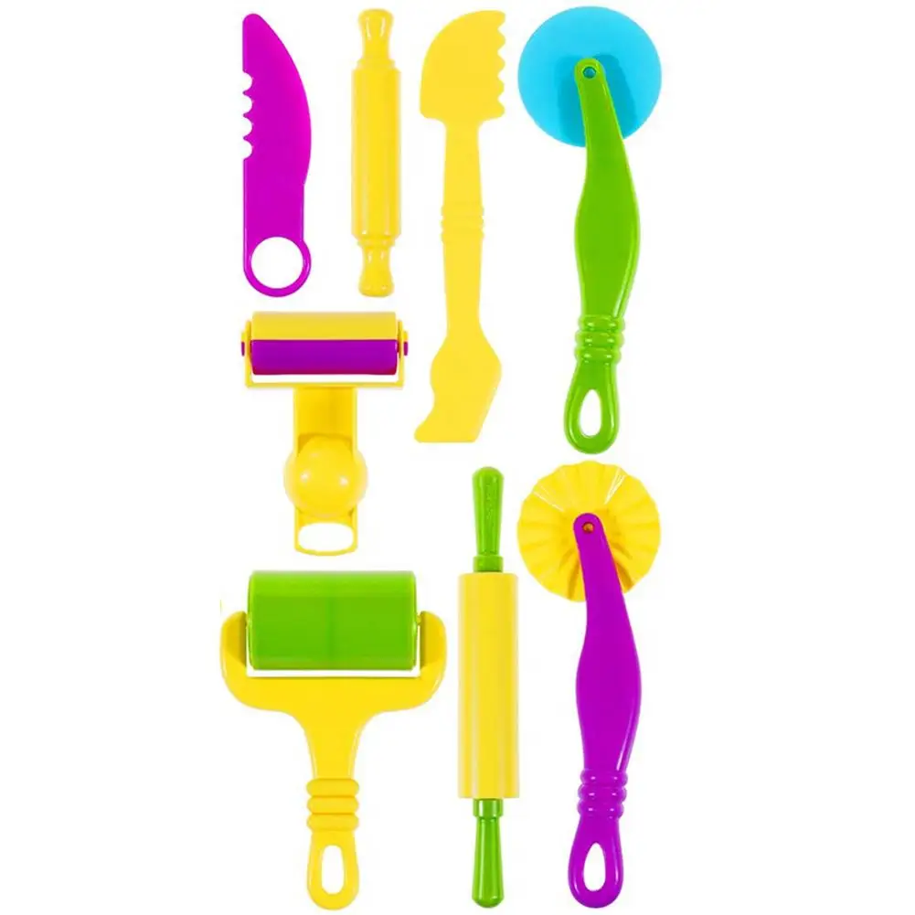 Ferramenta modelo de massa de jogo de plástico kit de ferramentas 3d ferramentas de plasticina 3d conjunto de luxo animais modelo playdough conjunto moldes de argila criança