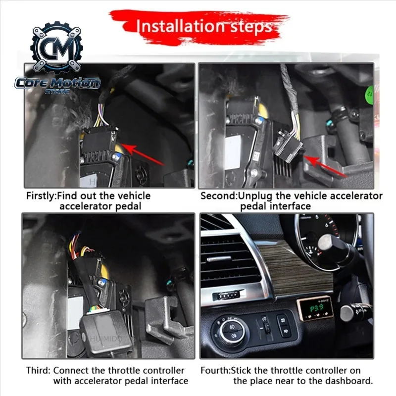 Electronic Throttle Controller 9 MODE Pedal Accelerator Fuel-Efficient for   Dodge Challenger RAM 1500
