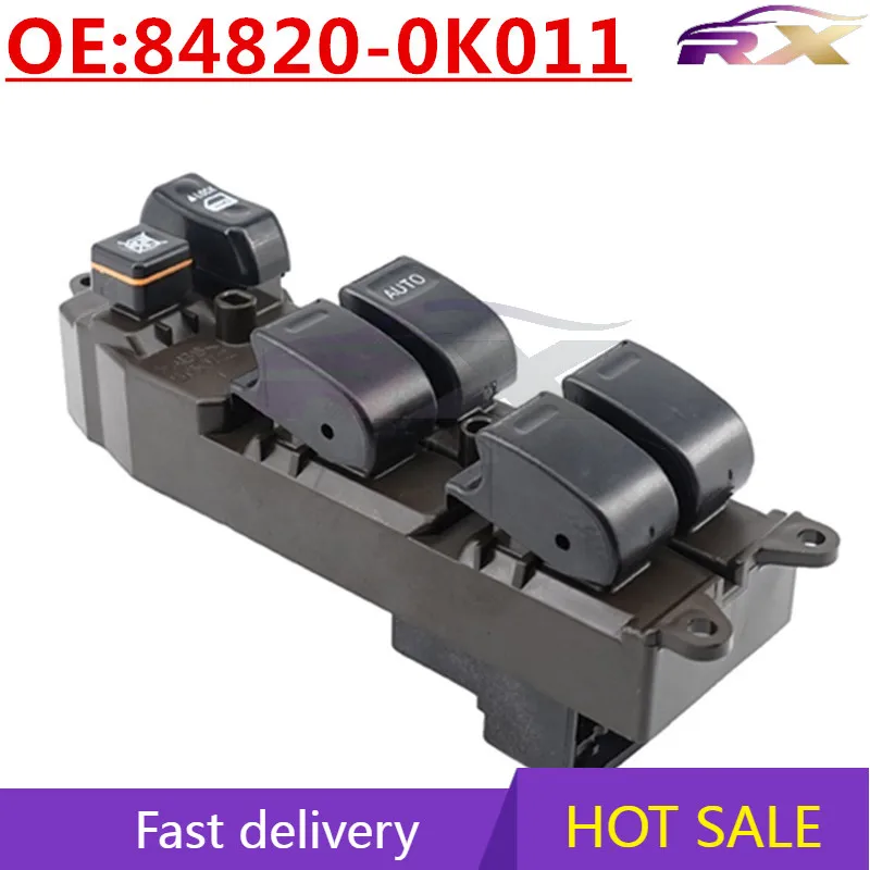 

OEM:84820-0K011 Right-drive Power Window Master Control Switch For Toyota