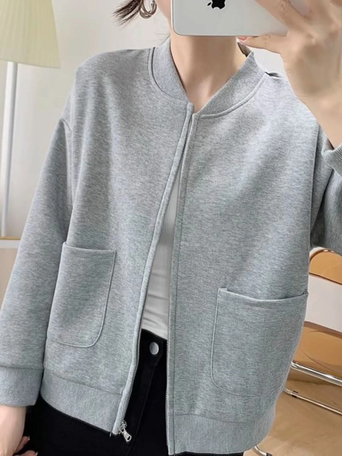 Sudaderas para jóvenes y mujeres, Tops de algodón con botones de gran tamaño, diversión de otoño, suave, de felpa, vintage, franjas, bordado, ropa deportiva con cuello redondo