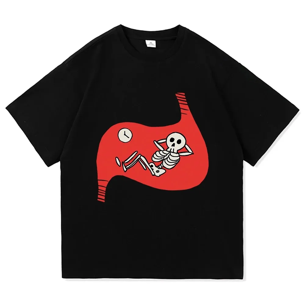 Anime Delicious in Dungeon Meshi Laios Touden T-Shirt Mode Herren Totenkopf Halloween T-Shirt Unisex Falin Chimera Baumwoll-T-Shirts