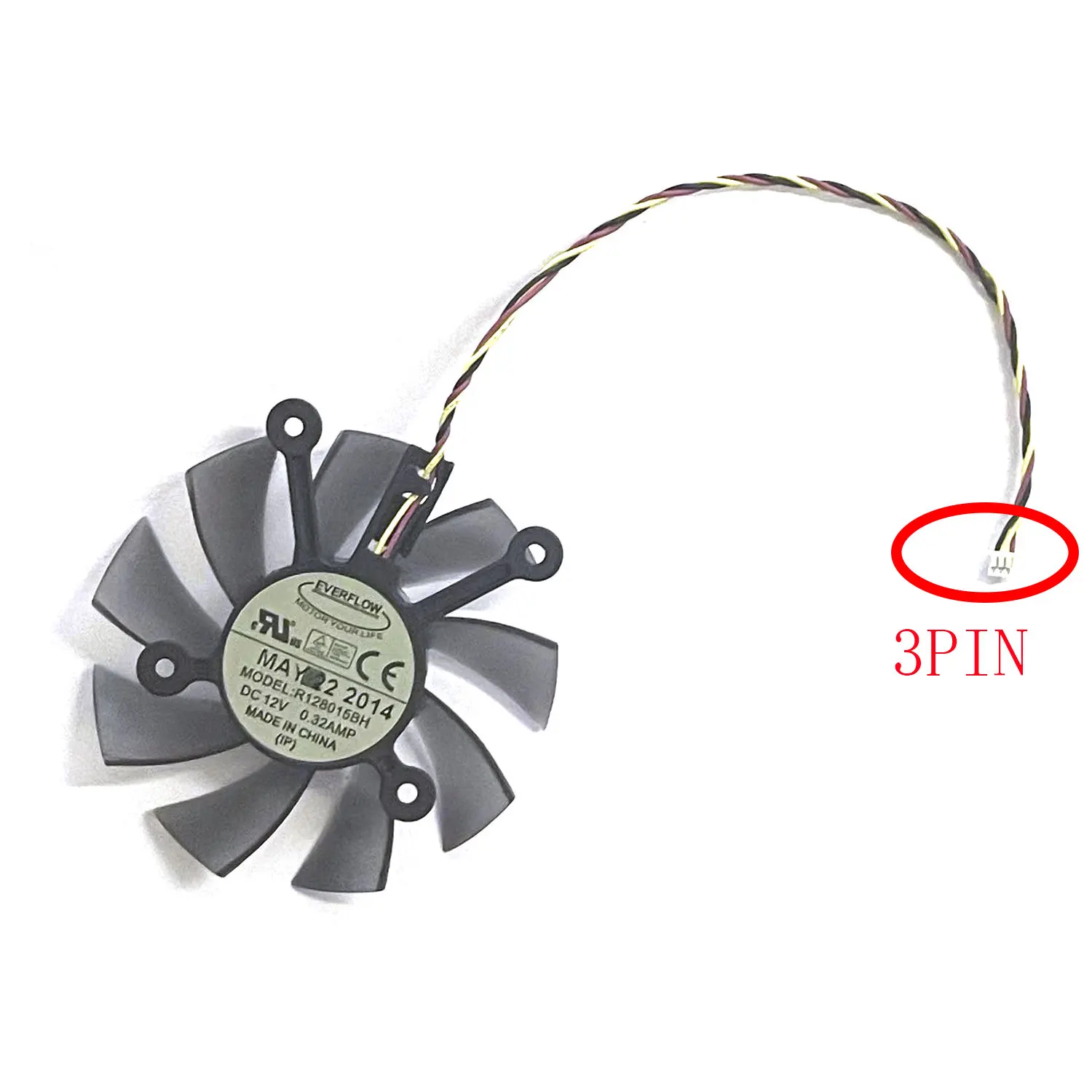 

For Asus GTX720 730 GT620 630 640 Graphics cooling fan 3PIN 4PIN R128015BH GPU fan