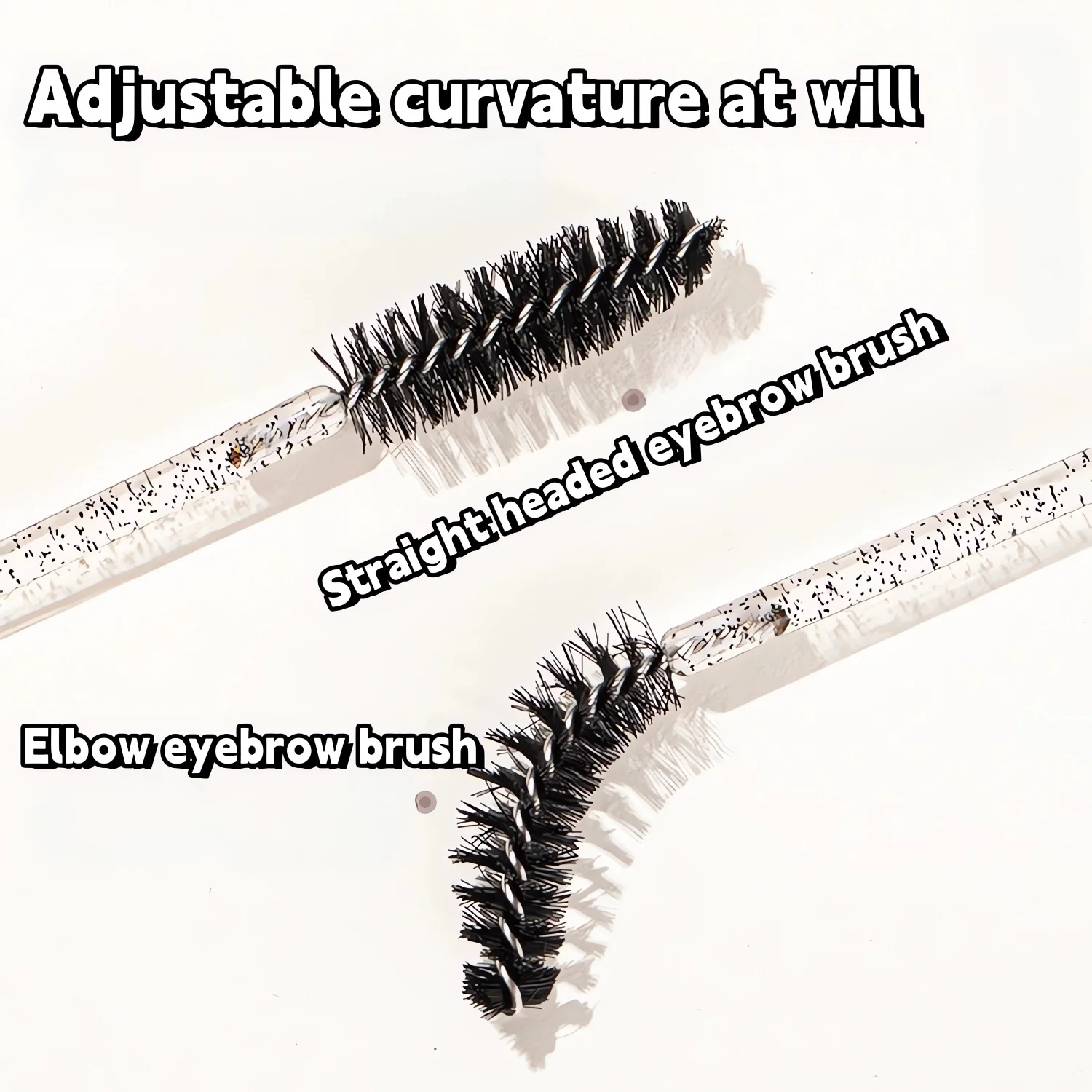 50 PCS Crystal Eyelash Brushes Set - 50Pcs Disposable Mascara Wands, Eyebrow Applicators for Eyelash Extensions and Makeup