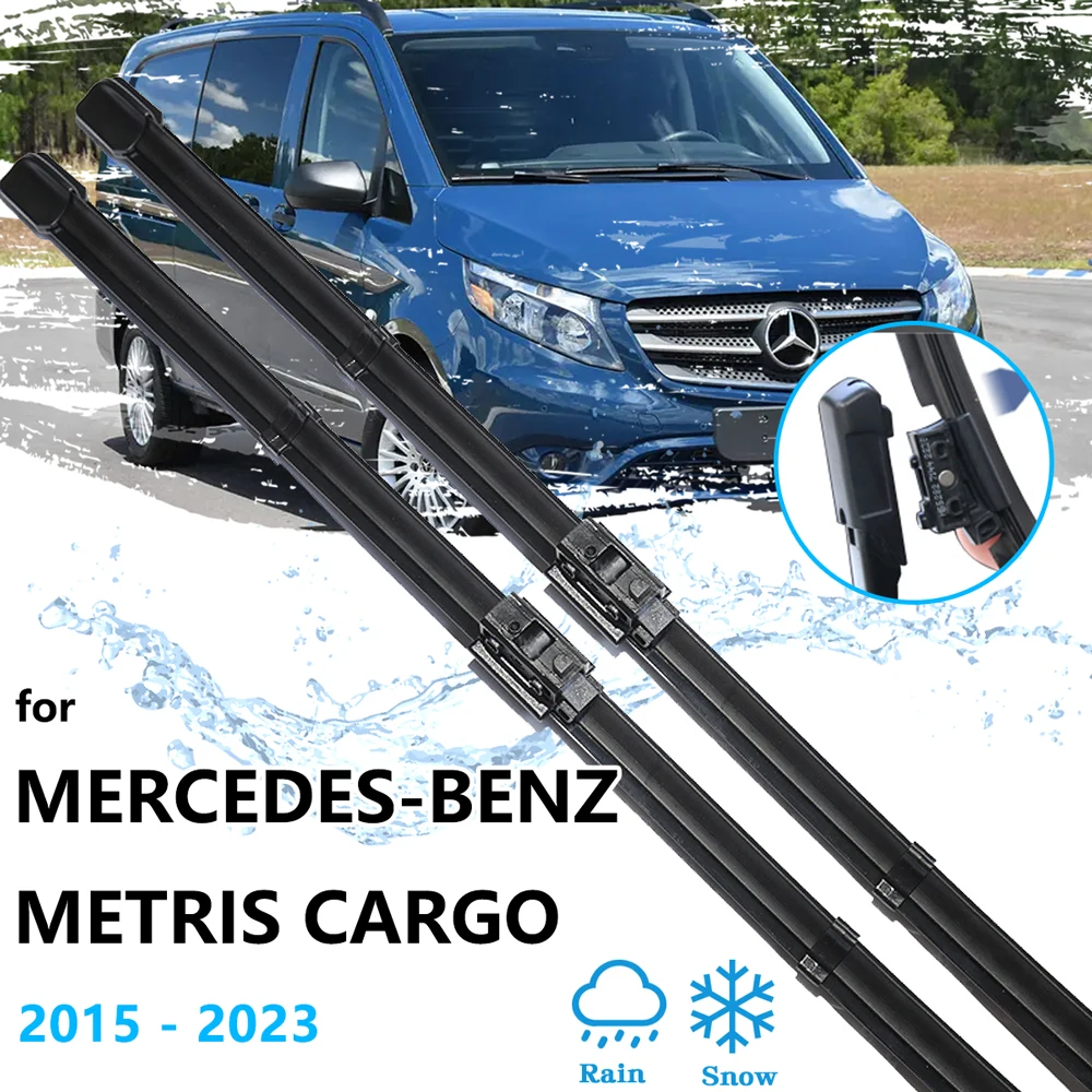 

Для Mercedes-Benz Metris Cargo 2015 ~ 2023 щетки передние щетки стеклоочистителя резиновые окна ветровое стекло омыватели ветрового стекла автомобильные аксессуары