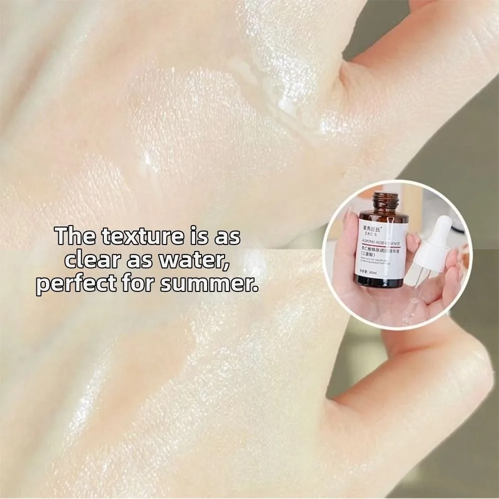 Lighten Exfoliate and Regenerate Almond Acid Serum for Removing Blackheads Control Oil Skin Toning Essence Closed Pores 30ML