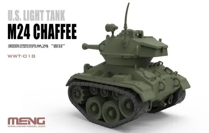 MENG MODEL  WWT-018 Q version U.S.LIGHT TANK M24 CHAFFEE Model Kit