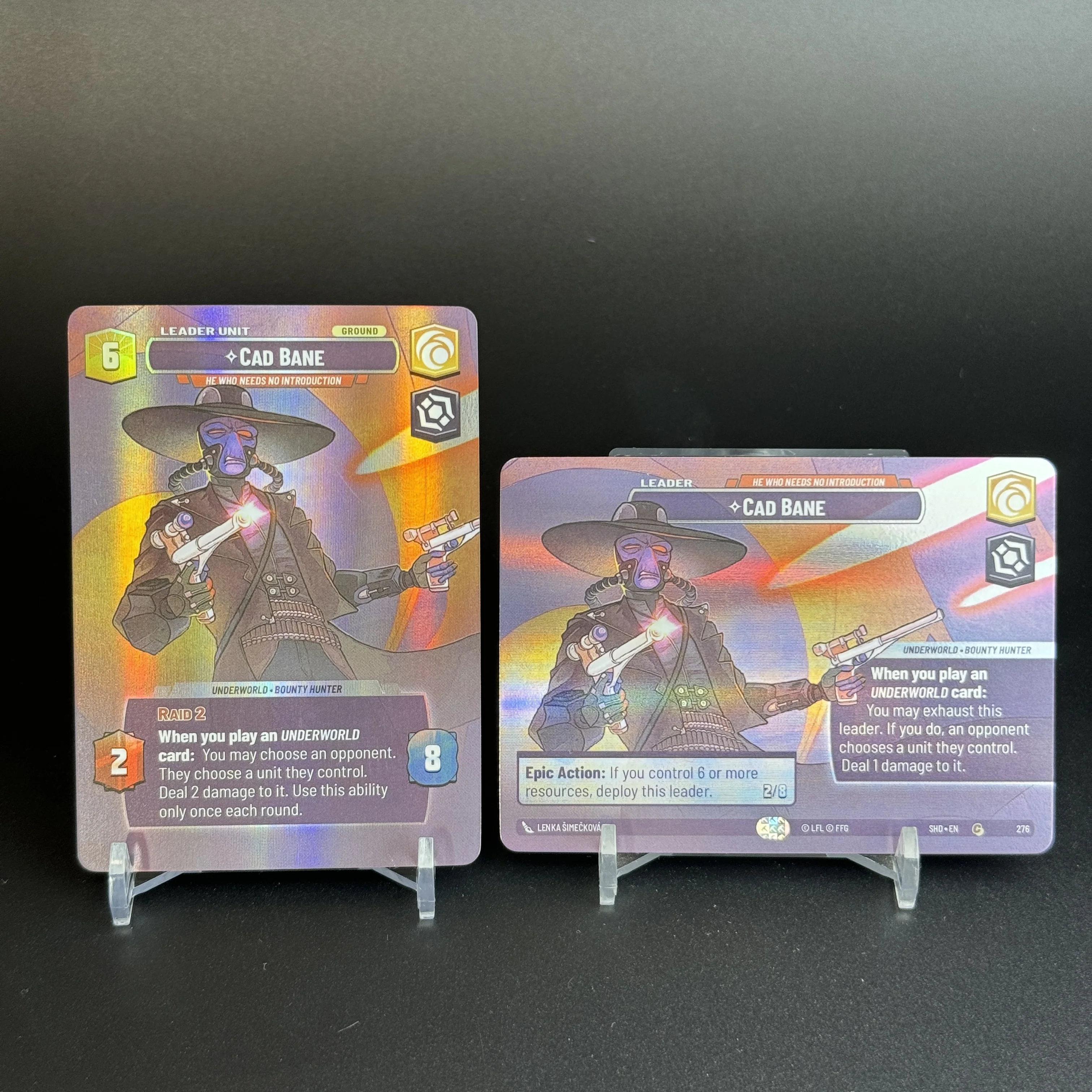SWUDB Foil Proxy Cards Set Shadows of The Galaxy (SHD) Showcase Spark of Rebellion (SOR) English Board Game Trading quality Card
