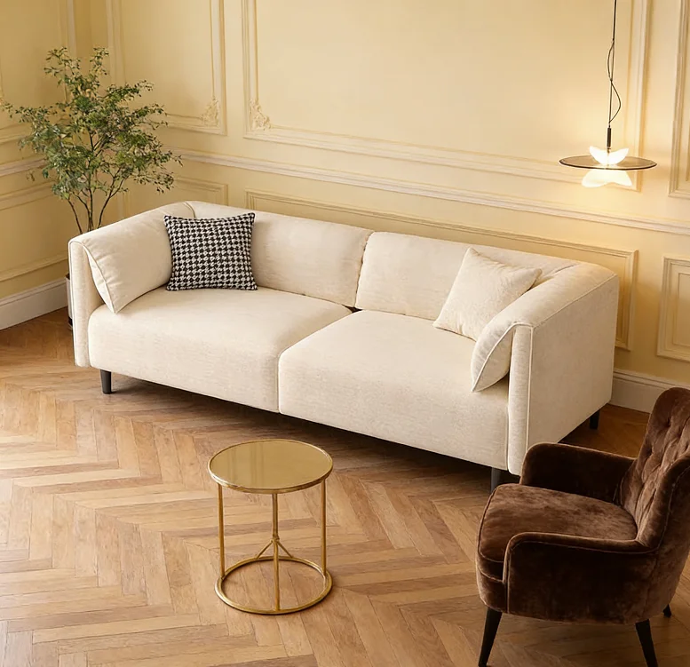 Comfort First Deep Seat Sofa High Back Design Leisure Sofa Fatigue Relief 2 Seater Sofa Home Office Reading Nook