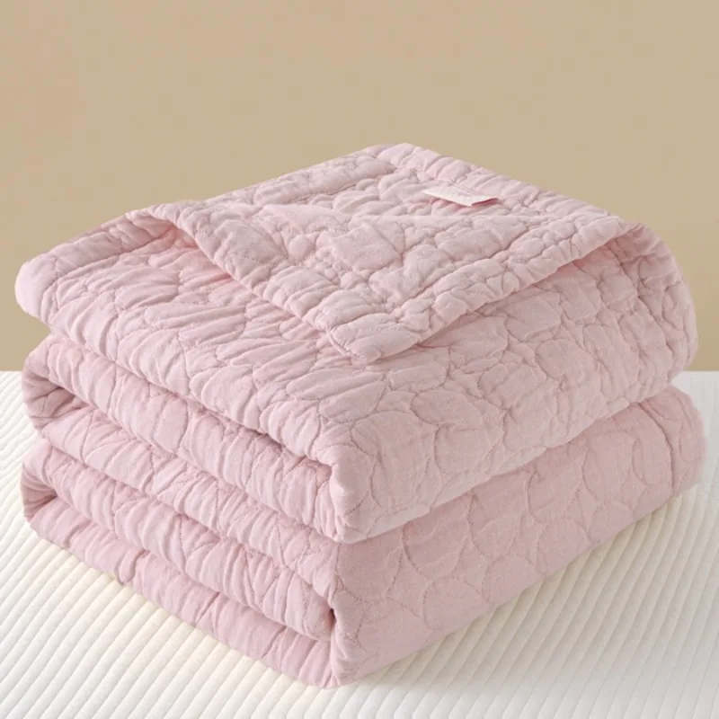 new cotton 80 Qin oxygen gauze Xia Liang quilt air conditioner quilt towel quilt comfortable and breathable