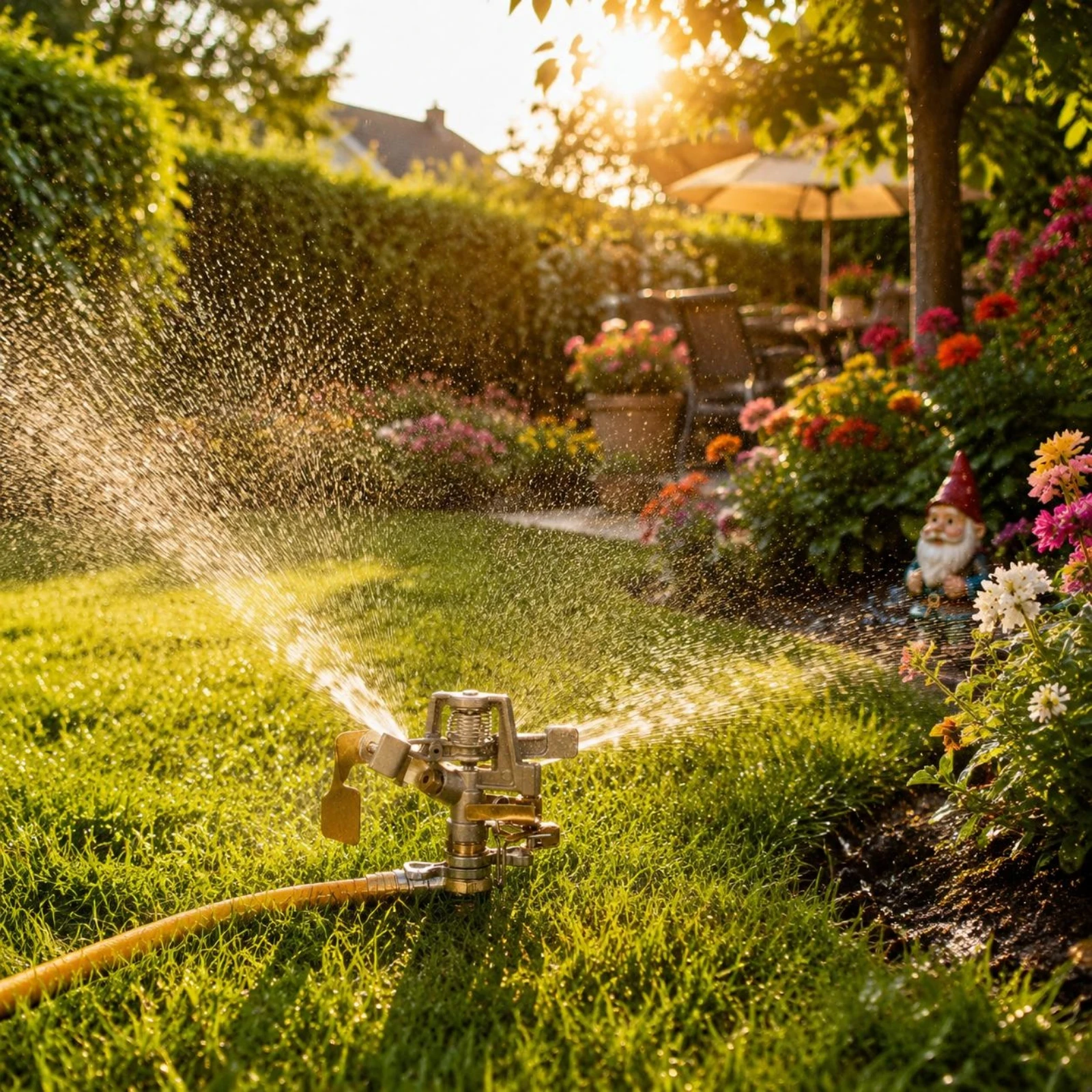 Rocker-Arm Sprinkler Head Coiled-Loaded Threaded Sprinkler Head Outdoor Watering Heavy Duty Easy to Install for Lawn