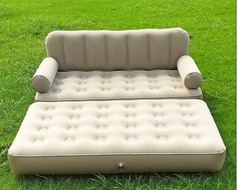 

Outdoor automatic inflatable mattress sofa bed folding floor mat camping sleeping mat deck chair bedroom furniture air sofa bed