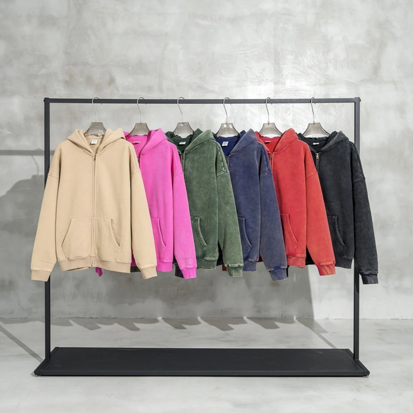 

Ретро-кардиган-худи на молнии в американском стиле, оверсайз, свободный крой, повседневный, для мужчин и женщин, однотонный, из смесового полиэстера и хлопка