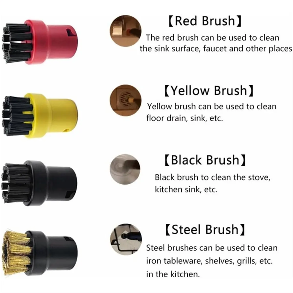 تحويل محول منظف البخار لـ SC1 SC2 SC3 SC4 SC5 يده فرشاة تنظيف البخار رئيس فوهة قوية