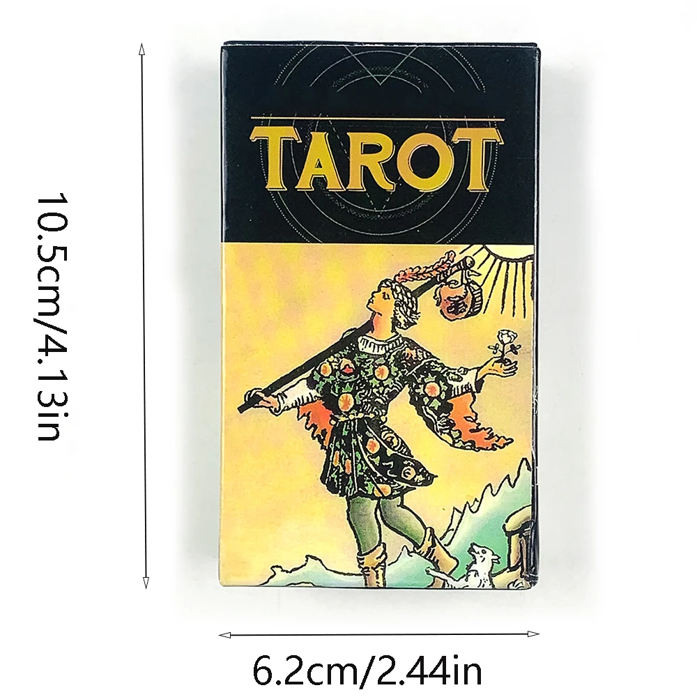 Radiant Wise Spirit Tarot Cards 78Pcs Tarot Deck English Visions Fortune Divination Board Game Spiritual Practices Cards Game image 6