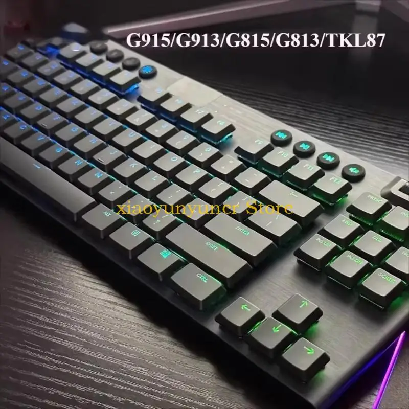 

P9JB Professional ABS Keycaps Gaming Keyboard for G915/G913/G815/G813 Upgrades NonSlip Texture Extended Comfort