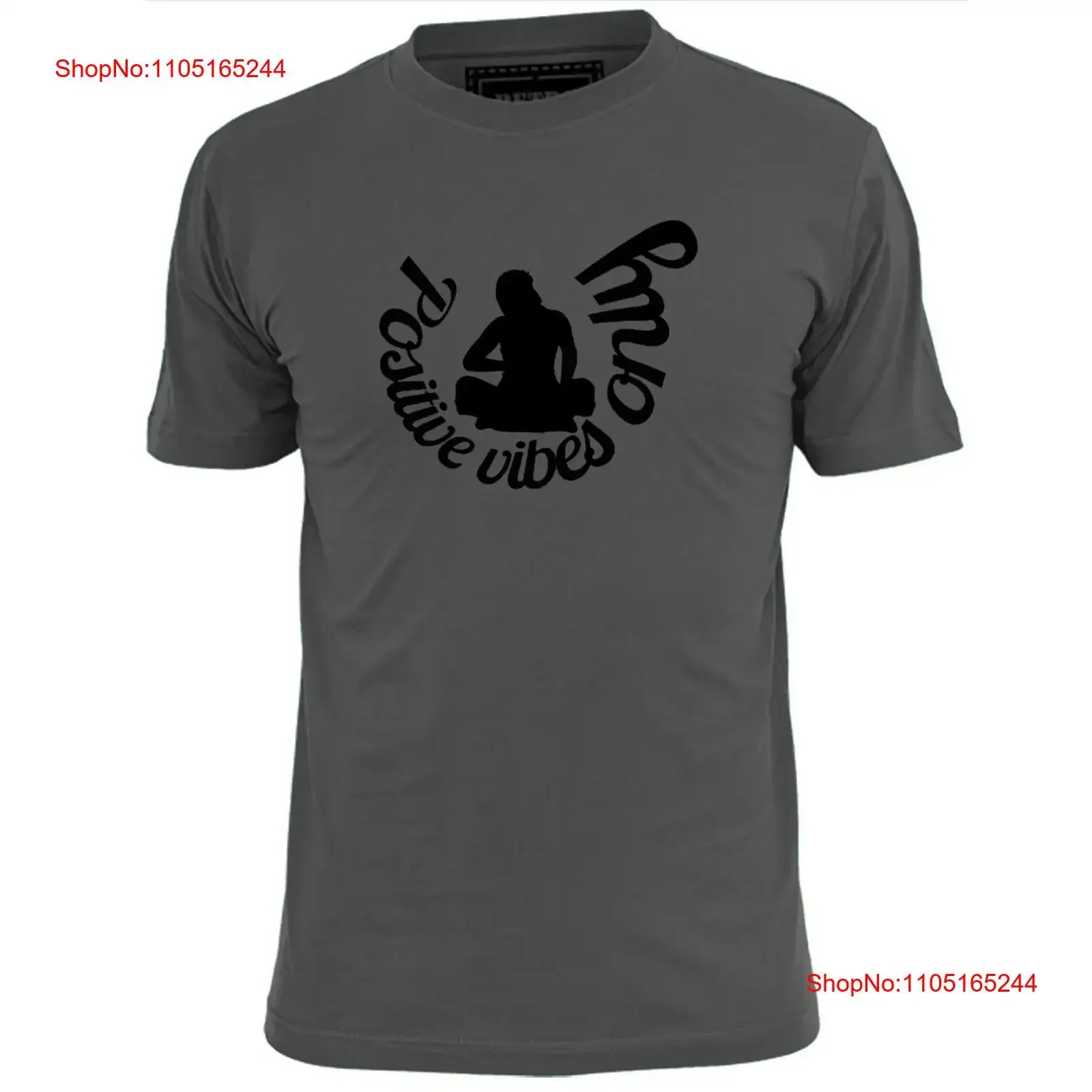 Mens Positive Vibes T Shirt Good Feeling Emotions vintage Washed Soft Casual Comfortable Versatile Slightly
