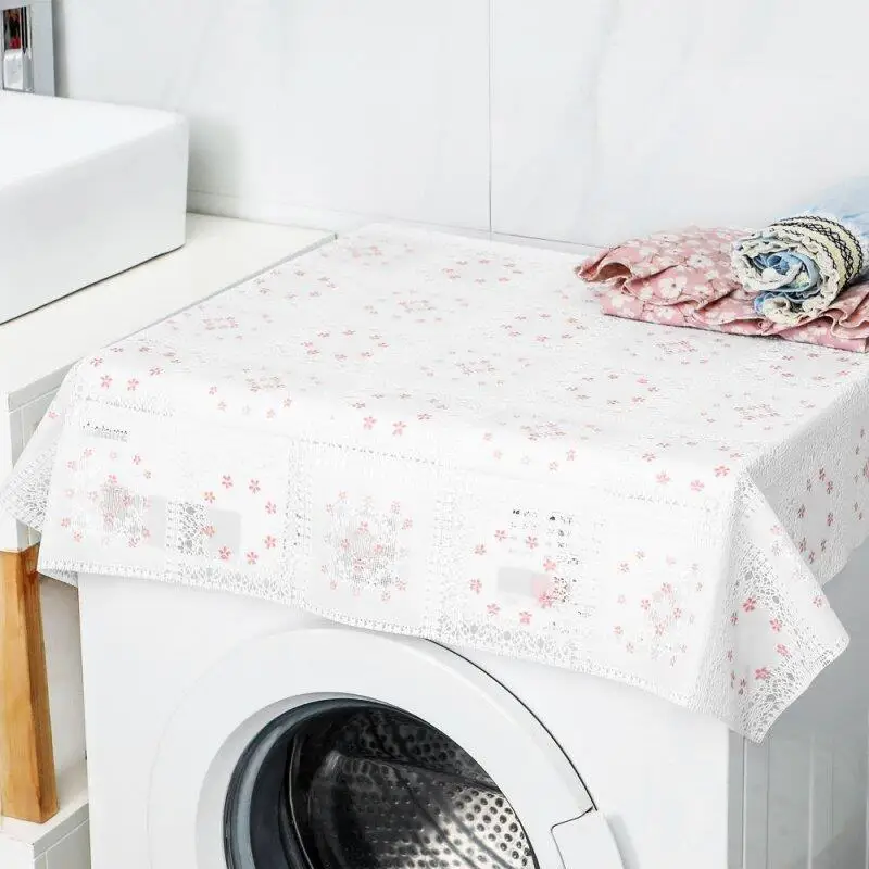 Waterproof Dustproof Washing Machine Cover Rollable Tumble Dryer Cover Non-washable PVC Balcony Refrigerator Cover