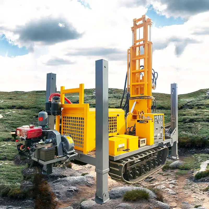 Customized Underground Borehole Machine Equipment Pneumatic Portable 200m Deep Hole Water Well Drilling Rig