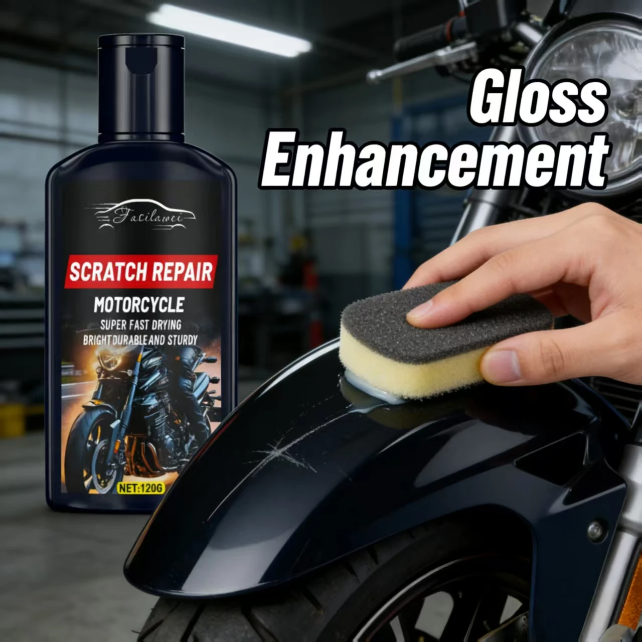 Facilawei Motorcycle Scratch Repair for BNM – 120G Super Fast Drying, Bright Durable, Sturdy Motorcycle Paint Scratch Repair Car