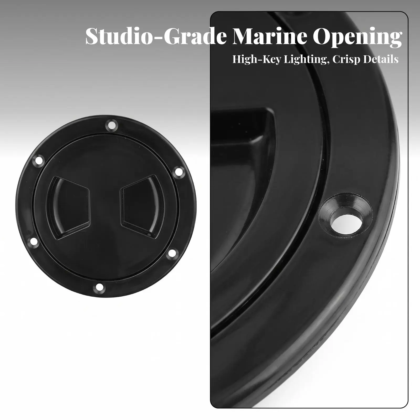 Marine Deck Hatch Cover Watertight Round Hatch Cover with Rubber Sealing Seal Screw-in Deck Plate Waterproof Hardware