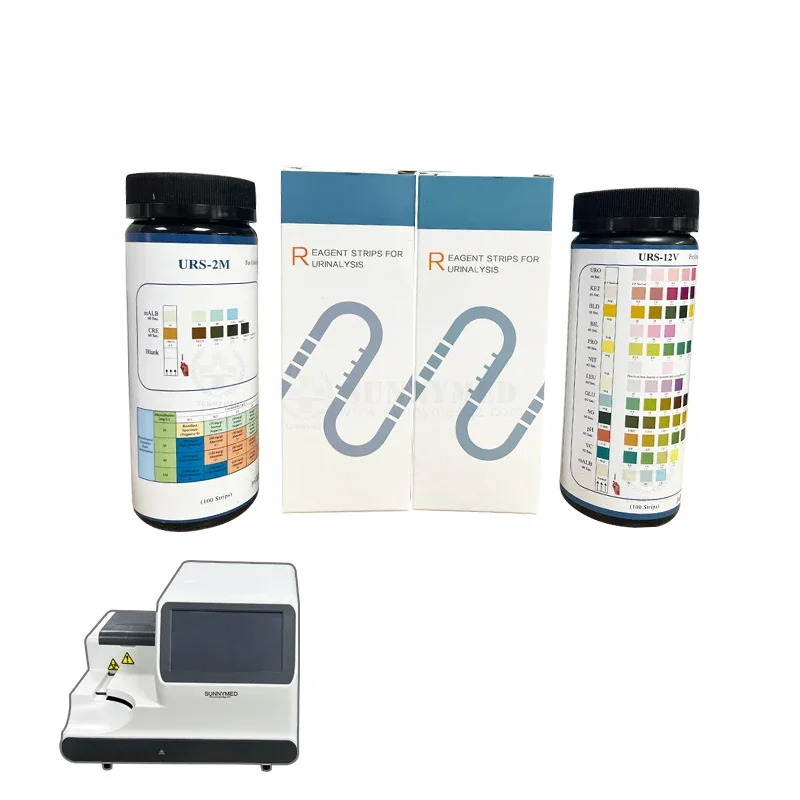SUNNYMED SY-B196 الحيوانات الأليفة/الحيوان/الطبيب الألبومين المحمول/شرائط البول الكريتينين نظام الكيمياء محلل البول البيطري
