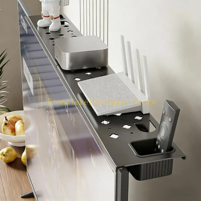 G8DB Adjustable Television Support With Cable Management Holds Electronics And Ornaments Without Blocking View Or sound