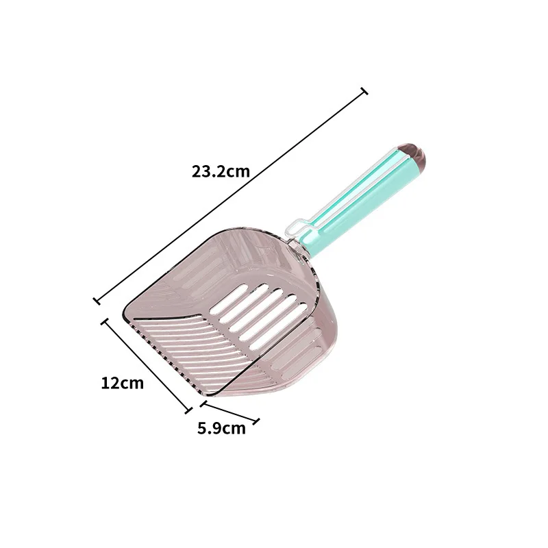 Cat Litter Scoop Plastic Cat Litter Shovel With Base Self Cleaning Cat Litter Box Shovel Kitten Toilet Clean Tools Cat Supplies