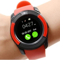 V8 Bluetooth Call Camera Smart Watch Fitness Tracker Blood Pressure Monitor Support TF SIM Card Bracelet Sport Smartwatch