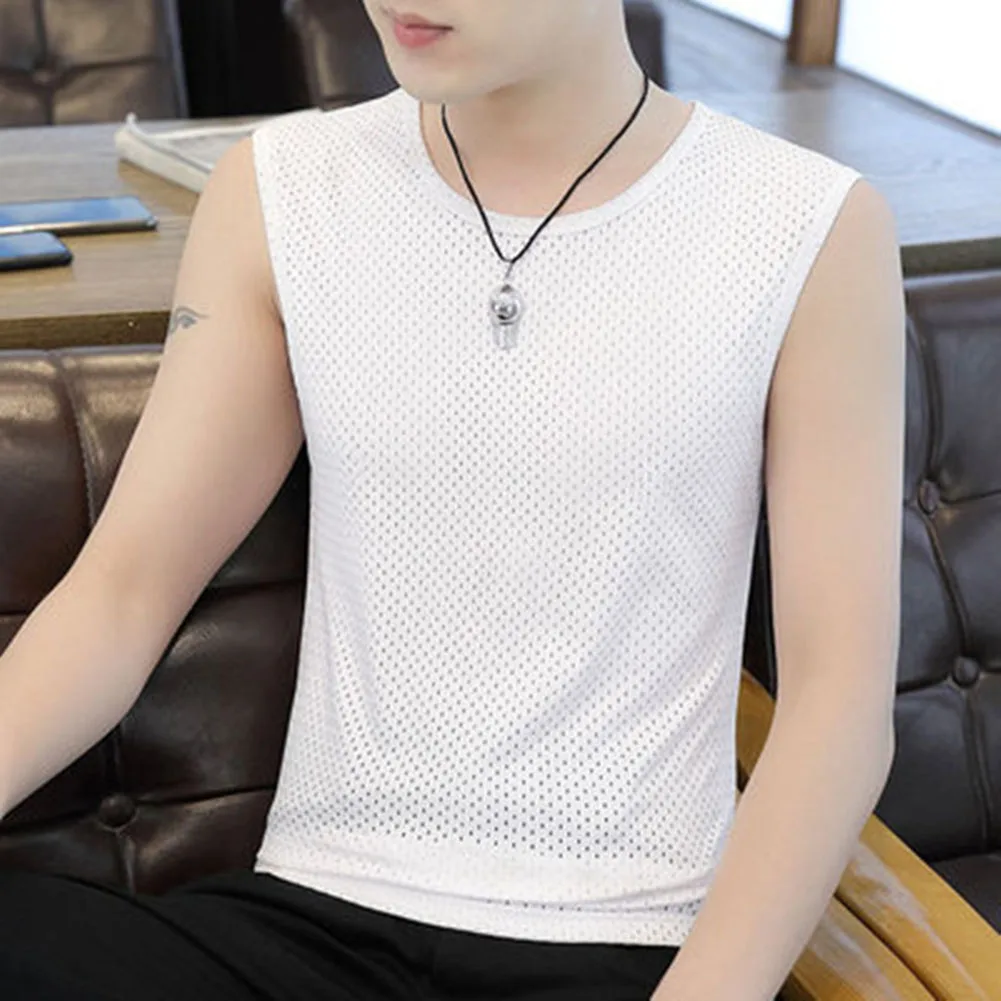 

Parties Dating Going Out Tank Tops Men Bodyshaper Fitness Top Male Bodyshaper Breathable Solid Color Underwear