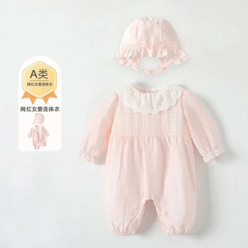 vetements-pour-bebe-classe-a-printemps-automne-2026-combinaison-pour-nouveau-ne-rose-combinaison-tendance-pour-filles