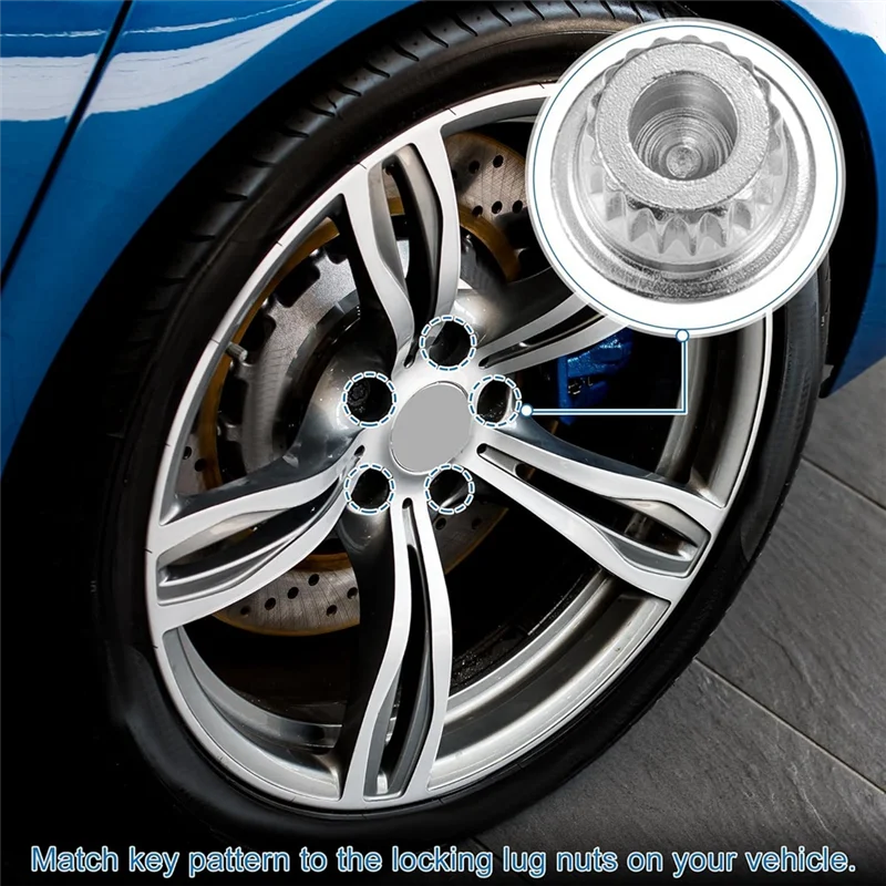 

AEE5-35/19PT комплект стопорных гаек для колесных винтов с защитой гнезда, комплект гнезда для снятия противоугонных ключей для BMW