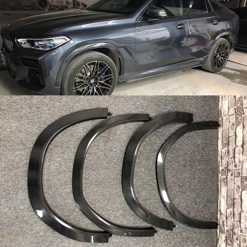 

For Bmw G06 X6 High Quality Carbon Fiber Side Fender Wheel Eyebrow Car Body Kit 2021