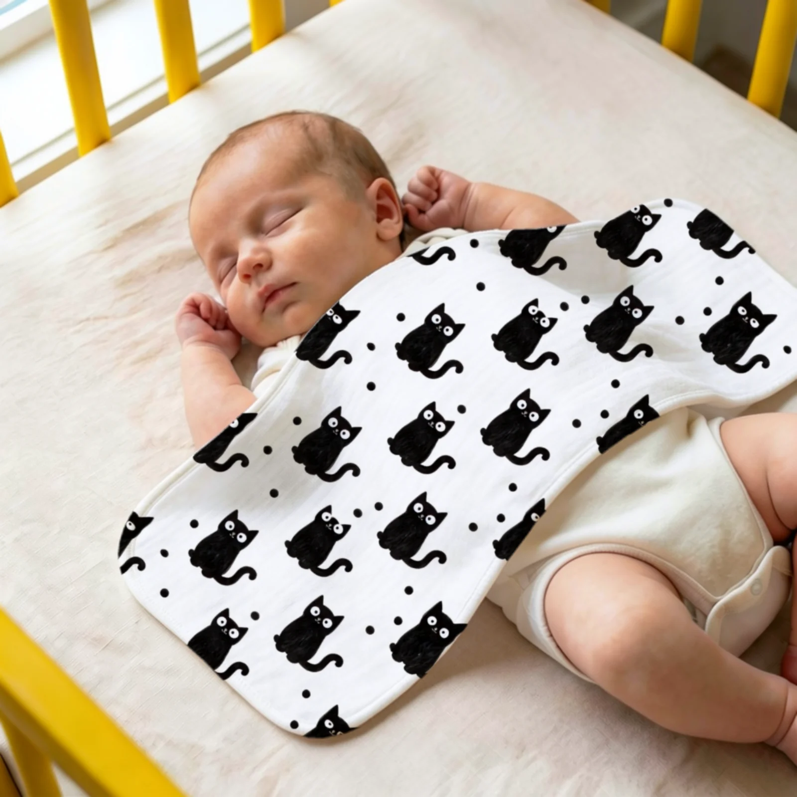 Printed Bibs Pack - 6 Piece Absorbent Gauze Burp Pack