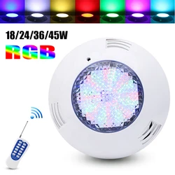 RGB NIEUWE 18/24/36/45/45 W LED Onderwater Zwembad Verlichting Kleur Veranderende AC12V IP68 Waterdichte Lamp met Afstandsbediening