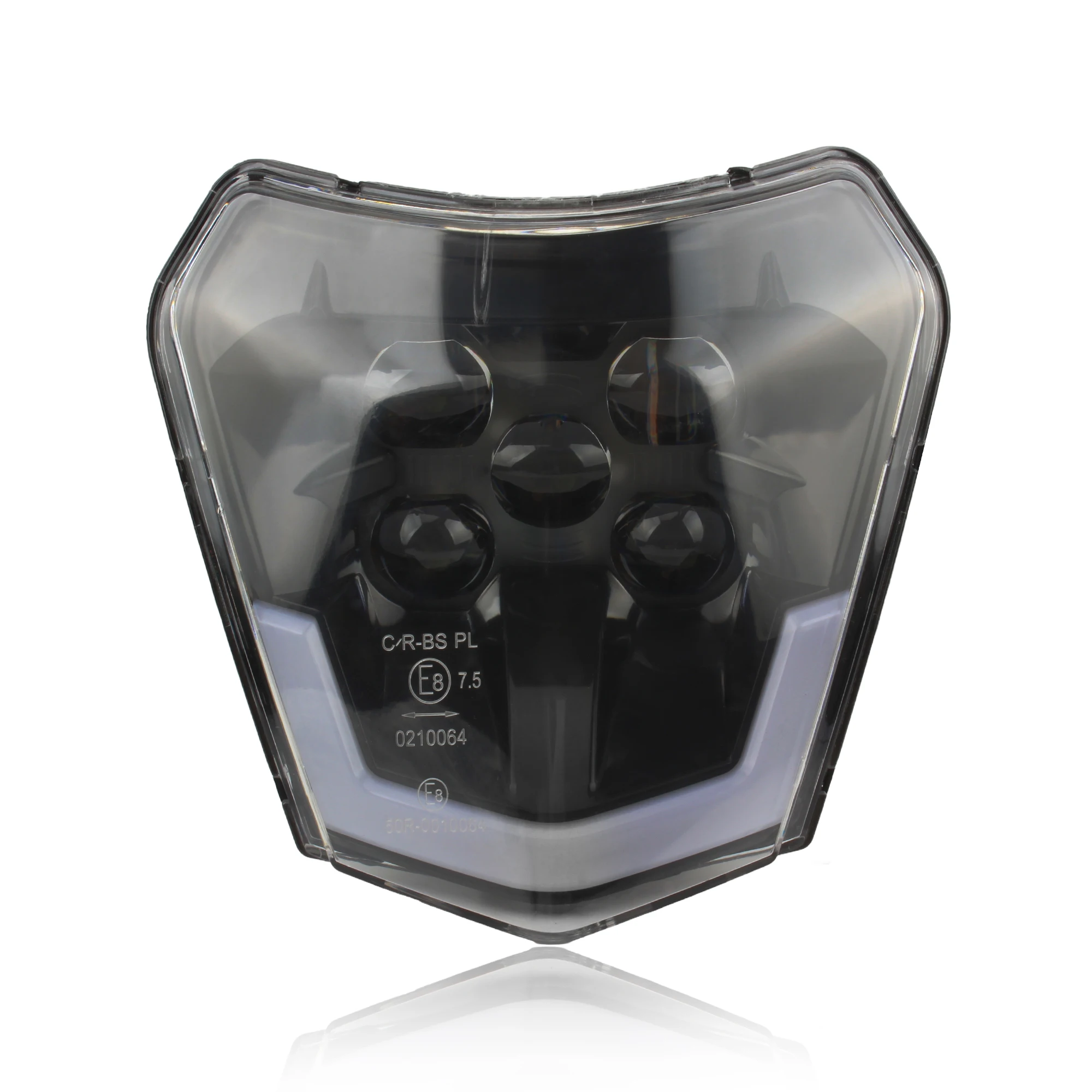 Motorrad LED-Scheinwerfer Verkleidungsplatte Supermoto Dirt Bike Enduro Motocross für KTM EXC XC SX SXF MX 125 300 2018-2023