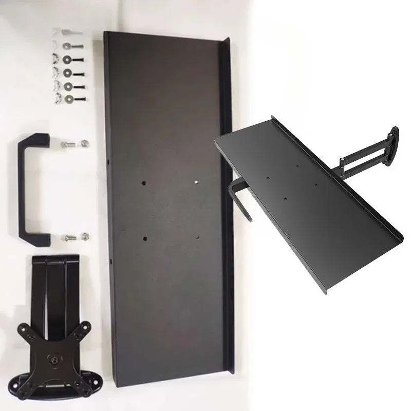 

Настенный выдвижной регулируемый держатель для беспроводной мыши и клавиатуры с поворотным механизмом для алюминиевых гоночных сидений