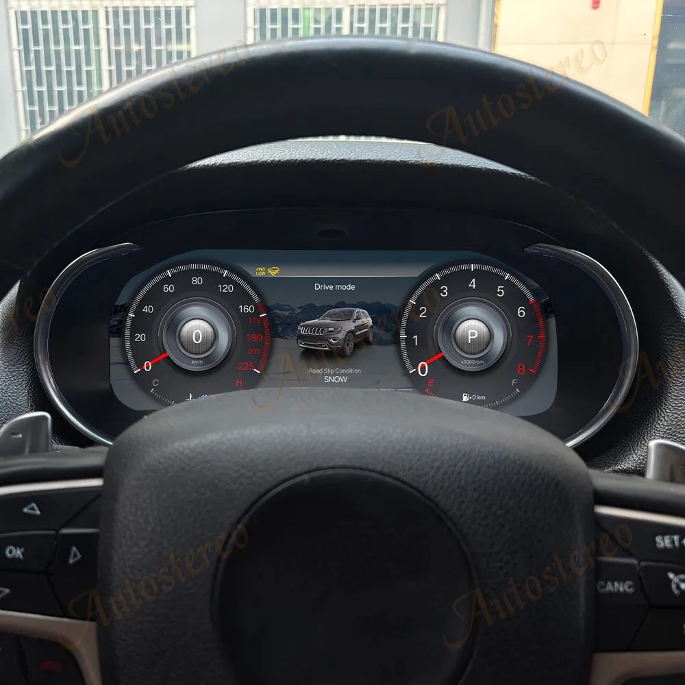 

US Stock Digital Cluster For Jeep Grand Cherokee 2013-2018 Carplay Auto Hicar Navigation Dashboard Car Speedometer Head Unit