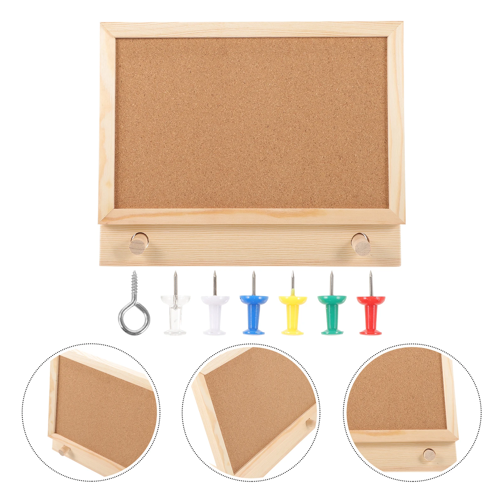 

s Desktop Notice Board 20x30cm Horizontal Wall Mounted Photo Display Office Creative Memo Board Material