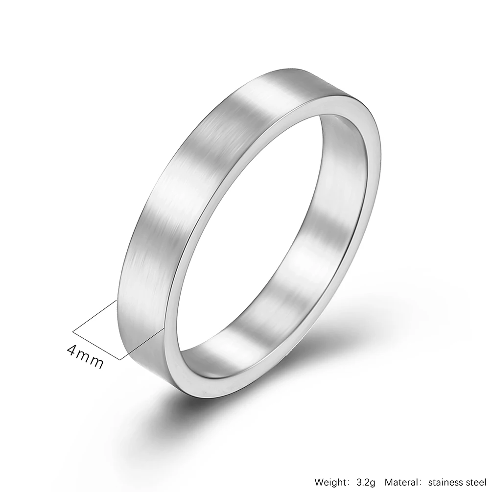 DARHSEN-خواتم بسيطة من الستانلس ستيل للرجال ، مجوهرات عصرية للجنسين ، رمادي ، أزرق ، أسود ، لون ذهبي ، مقاس 5 ، 6 ، 7 ، 8 ، 9 ، 10 ، 11 ، 12 ، 4 مللي متر #2