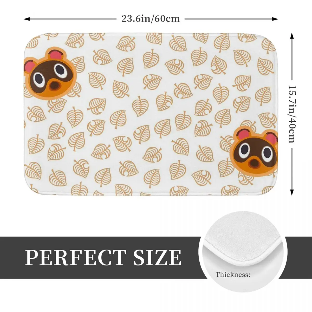 Game Animal Crossing Doormat Washable Carpet Rug Kitchen Entrance Home Floor Mat for Bathroom Footpad Mats