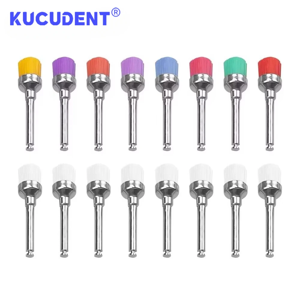 50 قطعة المتاح الأسنان الملمع النايلون الخشن فرشاة تلميع الملمع كأس Prophy فرش لإزالة البقع وأدوات تلميع #6