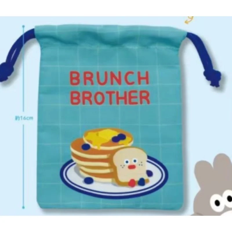 Japan Qlabo Gashapon Capsule Toy Brunch Brother Plush Pendants Small Thing Badges Bag