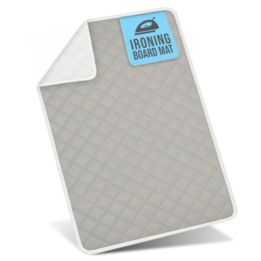 

Ironing mat, Magnetic Laundry mat, 28.25" x 19", Gray, Quilted, Washer and Dryer Countertop, Ironing pad