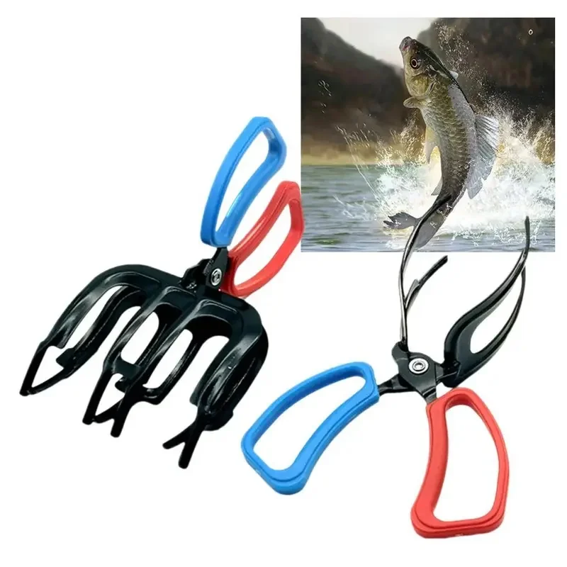 2/3 Claw Angling Fishing Pliers Multifunctional Fish Controller Tongs ABS Fish Body Catcher Fishing Tools Tackle