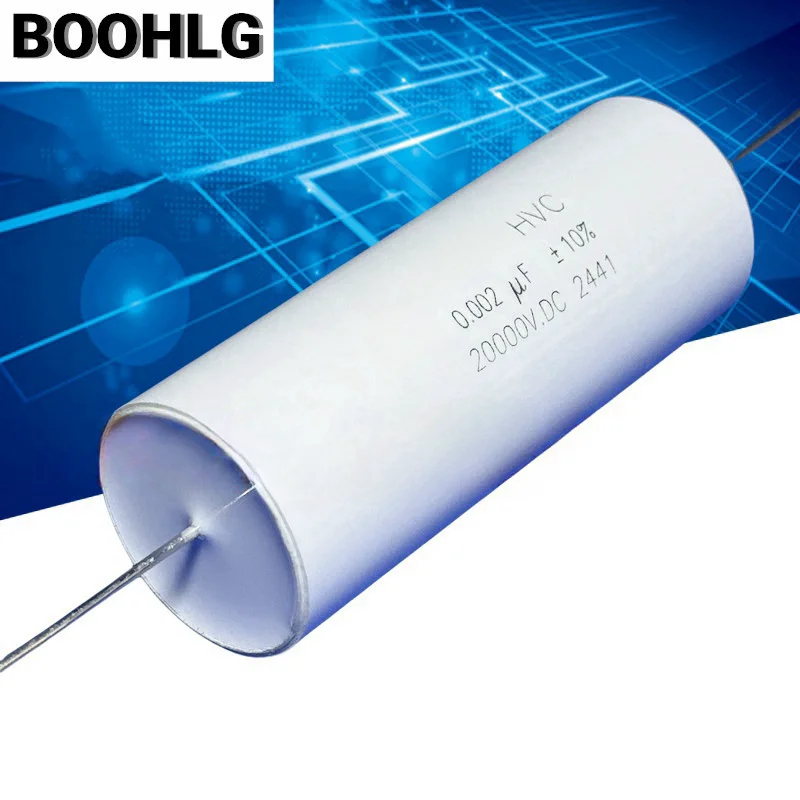 

1PCS 0.002UF 20000V 2NF 202k 20kV 2000pf 20000VDC Non Inductive High Voltage Thin Film Capacitor