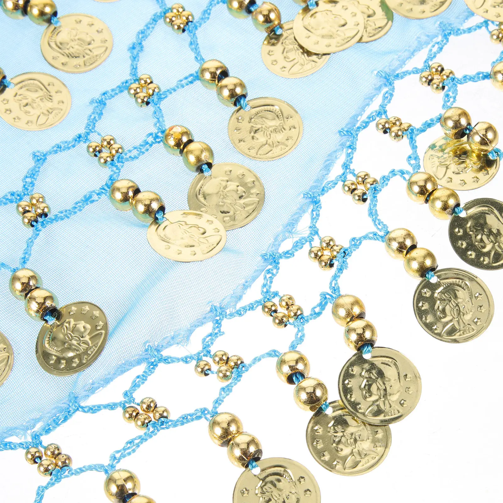 ベリーダンスヒップスカーフ女性用光沢のあるスパンコールウエストチェーンぶら下がりコイン付きパフォーマンスパーティーコスチュームアクセサリーベリーダンススカート